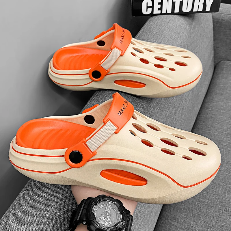 Fashion Men Outdoor Sandals Slippers Beach Comfortable Clogs Fashion Men Women Casual Shoes Garden Shoes Mens Beach Sandals