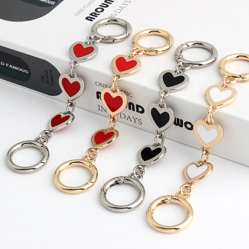 1/2/5 قطعة الحب الكلب باو شكل حقيبة الديكور تمديد حقيبة يد بسلاسل حزام الكتف محفظة استبدال DIY إكسسوارات الأجزاء الداخلية للكمبيوتر