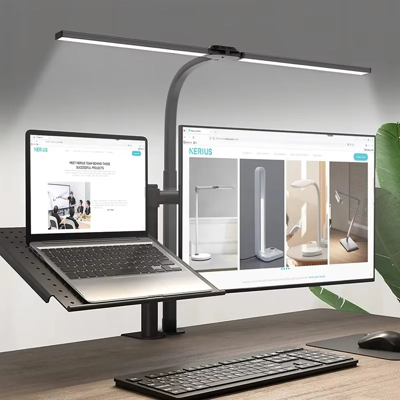 

Sensor Metal Desk Lamp Bedside Nail Piano Lamp Study Work Computer Desk Office Eye Protection Long Arm Desk Lamp