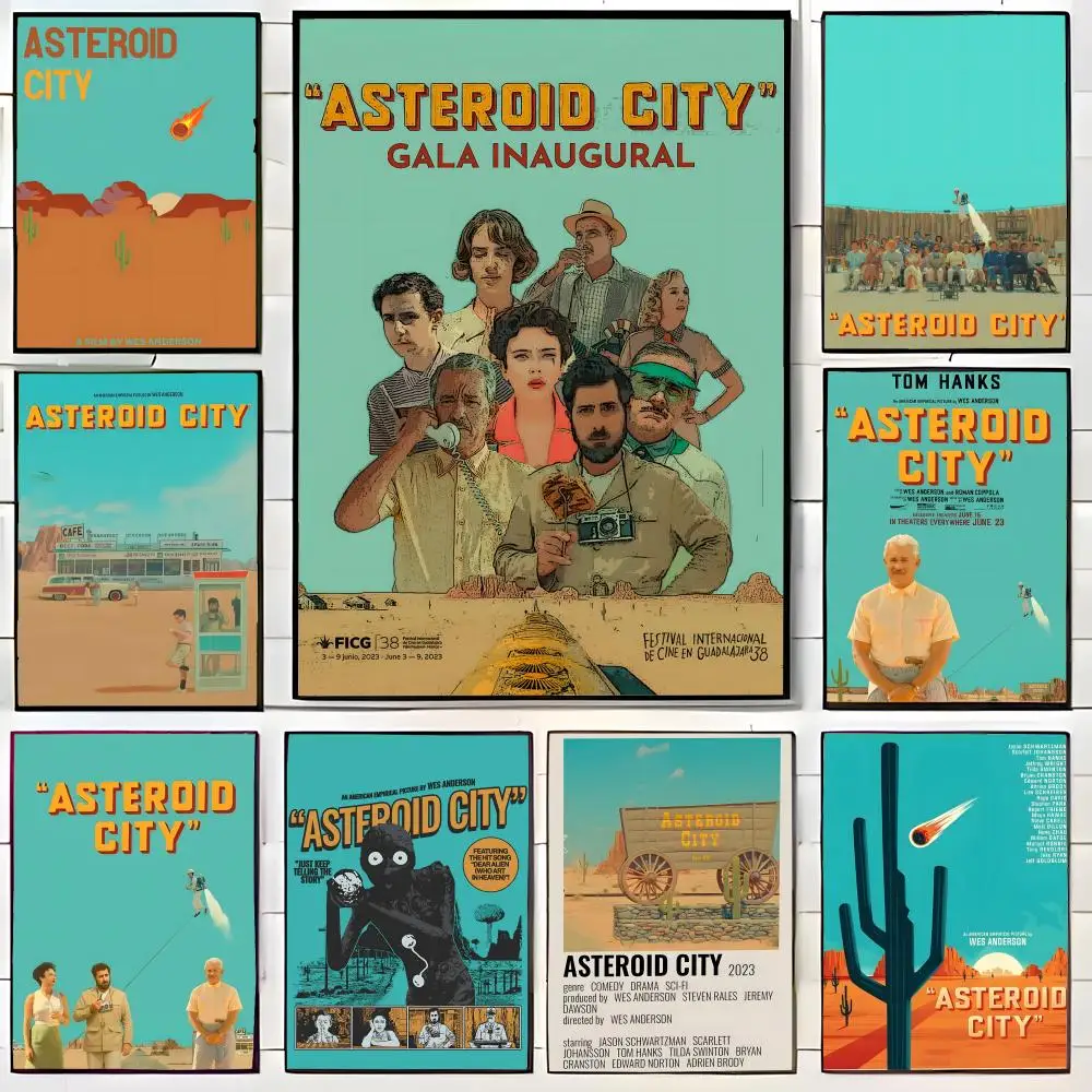Film-Poster „A-Asteroid City“, Wandkunstdruck, Poster, dekoratives Wandbild, Heimdekoration, Geschenk, ungerahmt