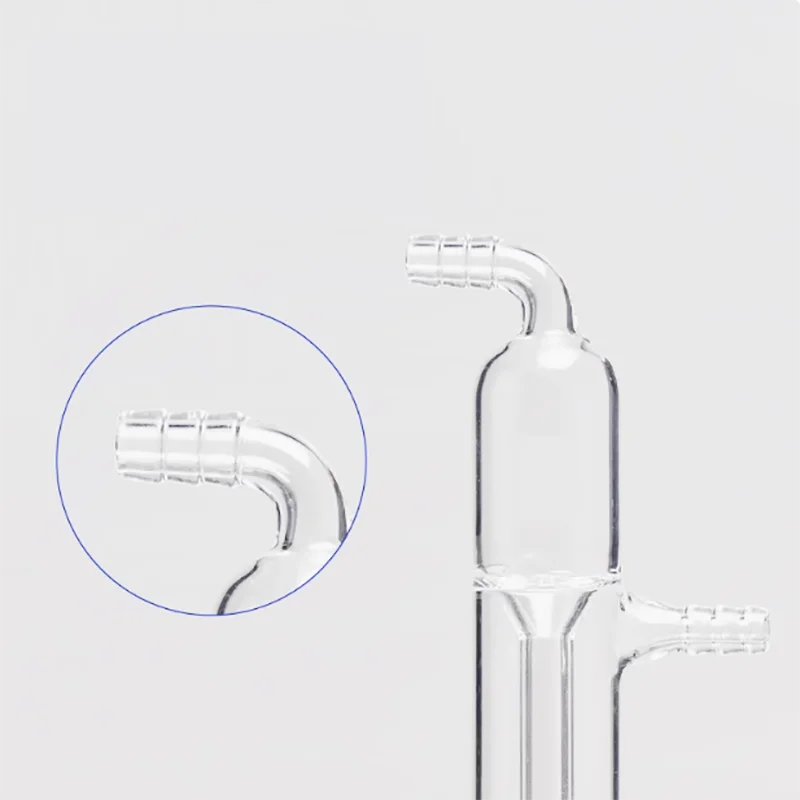 Glass bubbler anti-back-sucking oil bubbler laboratory bubble-type absorption bottle anti-back-sucking bubbler