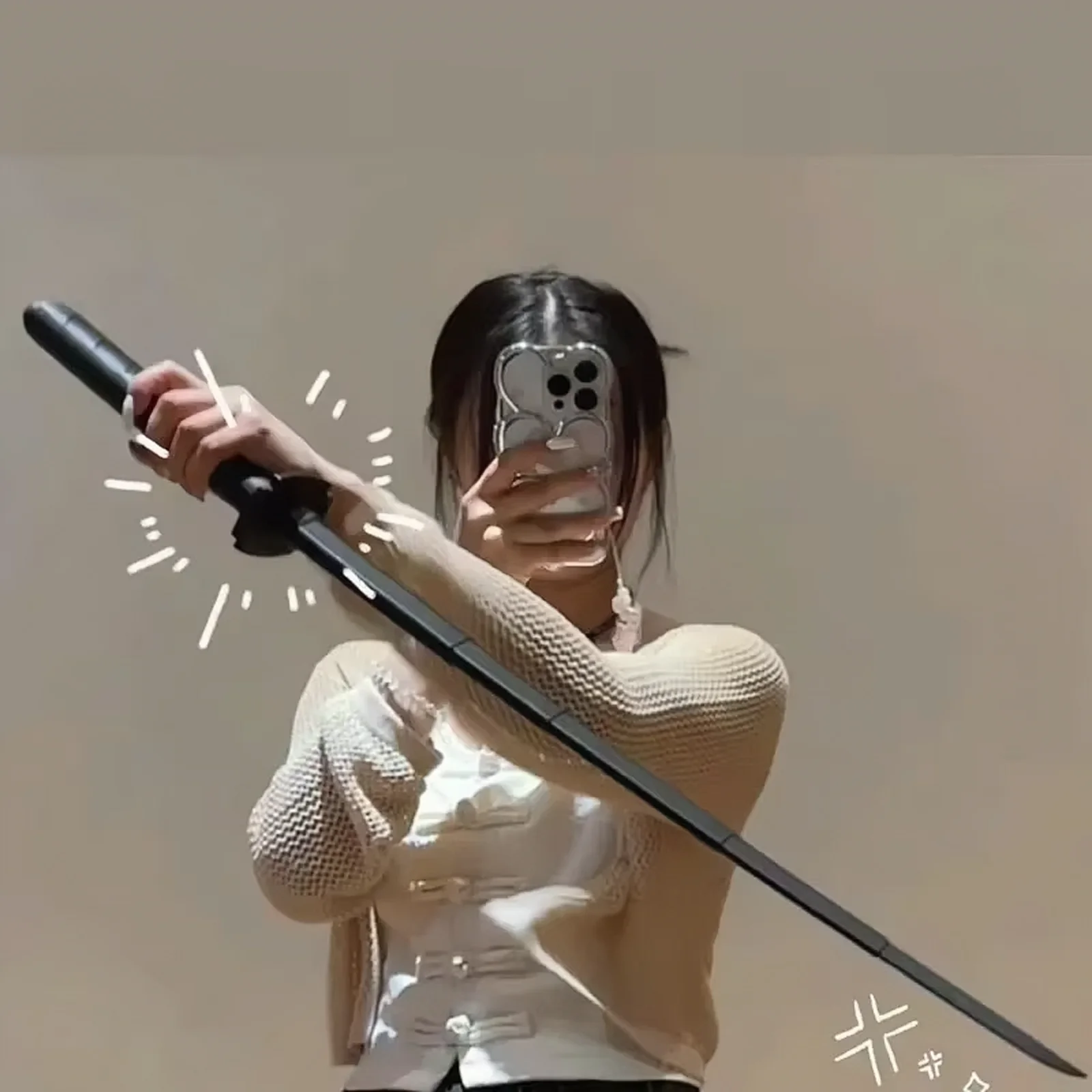 سكين الجاذبية المطبوع ثلاثي الأبعاد للأطفال سيف الساموراي، لعبة تخفيف الضغط التلسكوبي، لعبة تخفيف الضغط، هدية عيد ميلاد، هدية إبداعية #1