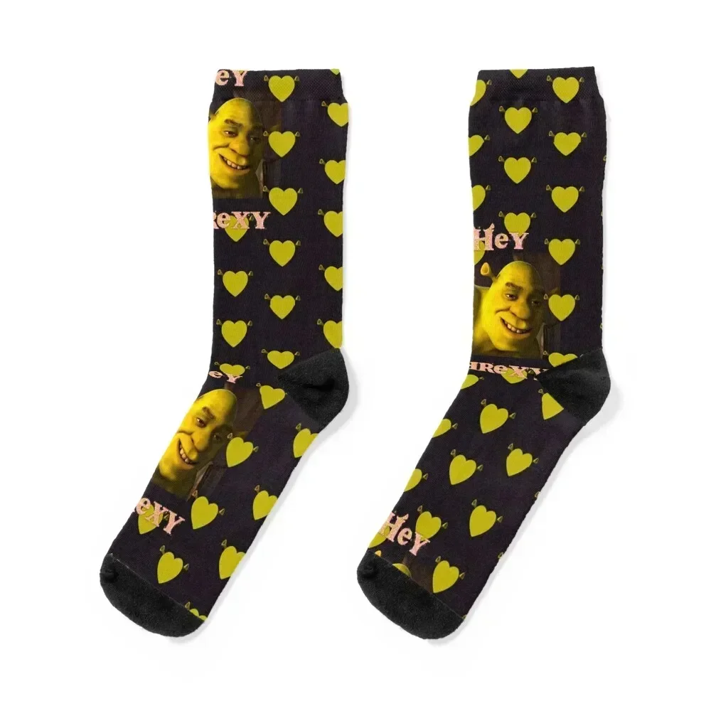 

Hey Shrexy Socks gifts gym sports stockings Rugby Women Socks Men's