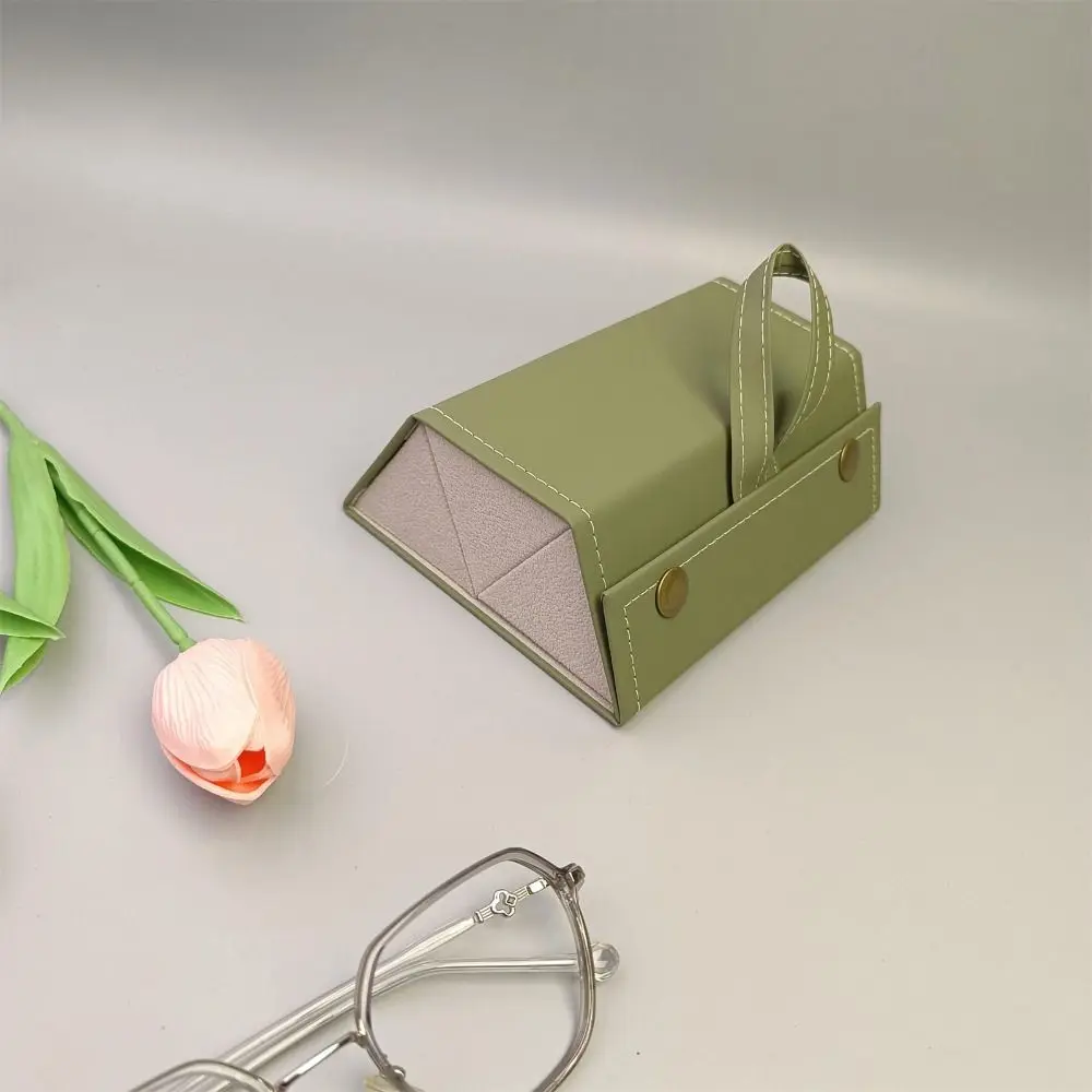 

Practical Multi-slot Foldable Glasses Organizer Display Travel Storage Box Leather Sunglasses Case