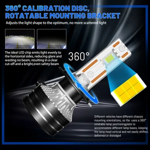 مصباح أمامي Dualvision-Canbus LED ، مصباح سيارة ، مصباح ضباب ، H4 ، H7 ، H1 ، H11 ، H8 ، 9005 ، HB3 ، 9006 ، HB4 ، 9012 ، HIR2 ، 880 ، 881 ، H27 ، 9007 ، 9008 ، H13 ، 5570 ، CSP أفضل 10 مبيعات مصغرة لأزيرا - رقم 1
