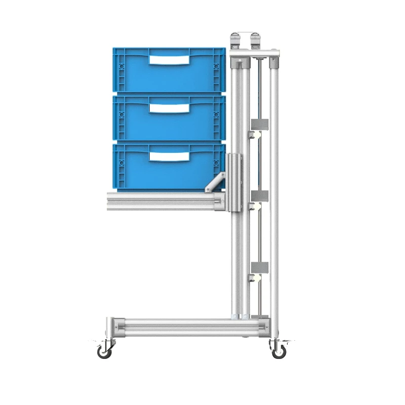 Material transfer lift truck Spring counterweight Gravity trolley