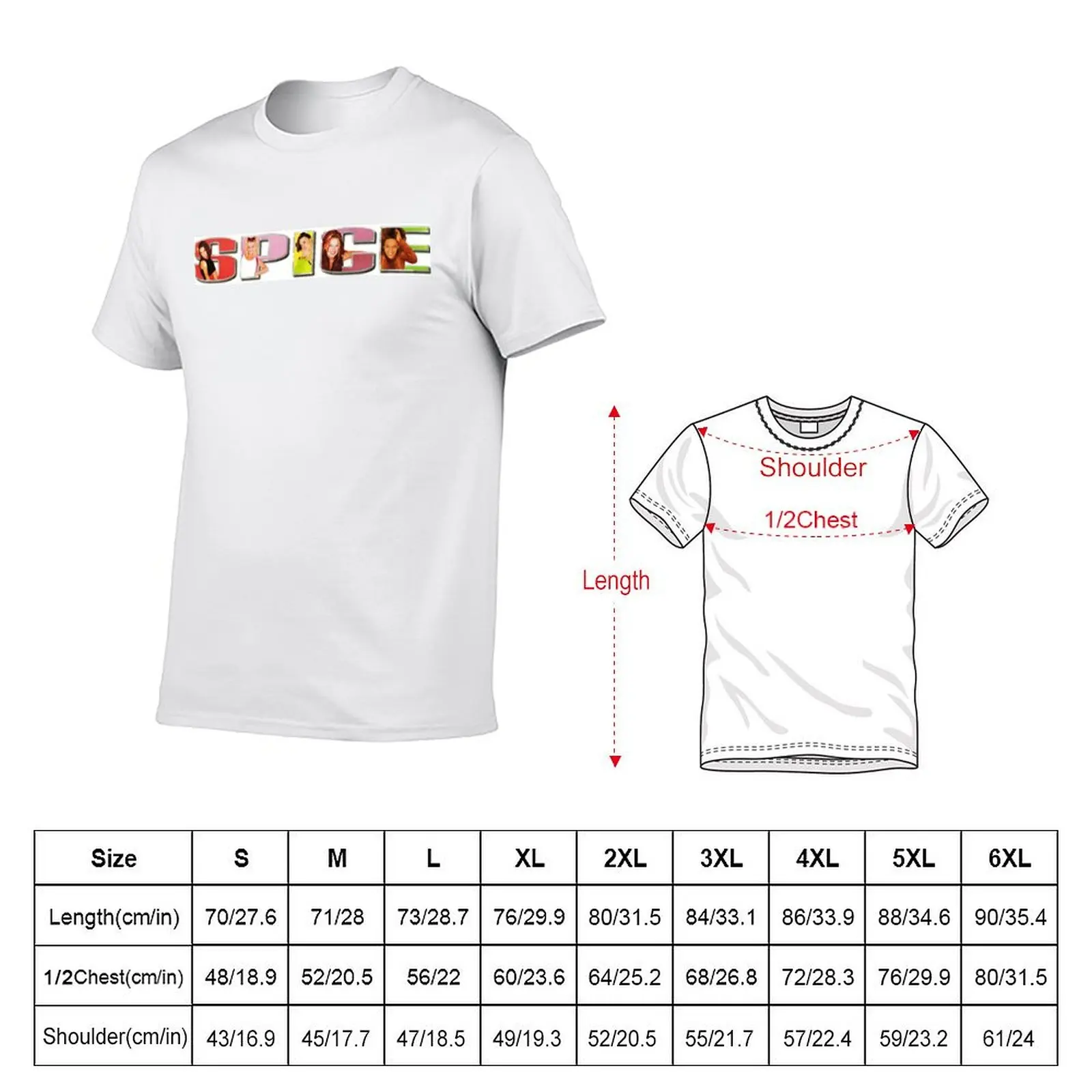 Spice Up Your Life For Fans T-Shirt Sporty Breathable Short Sleeve T-Shirt