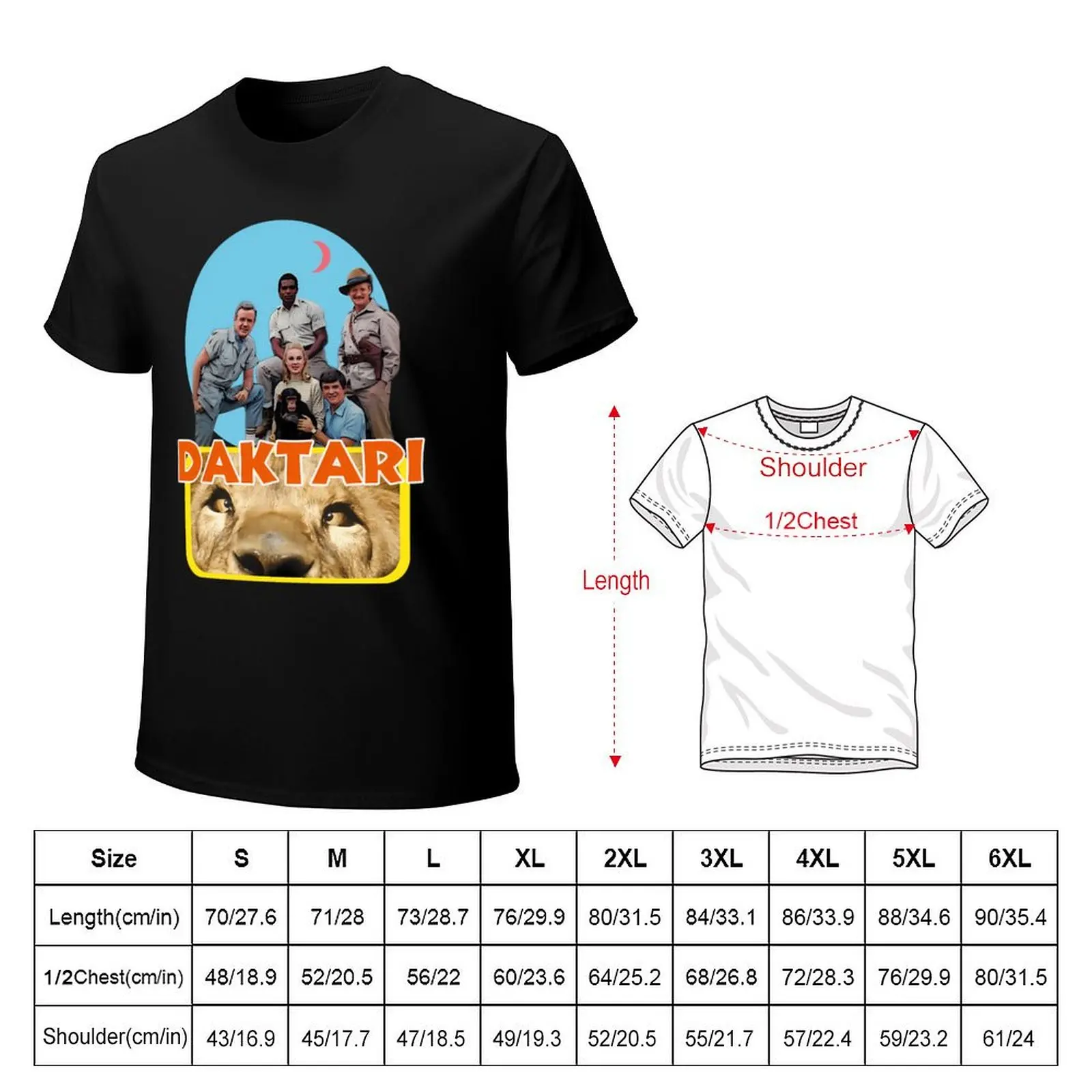 Daktari And Clarence The Cross Eyed Lion Veterinarian Marsh Tracy And Chimpanzee Judy T-Shirt High Quality Durable T-Shirt