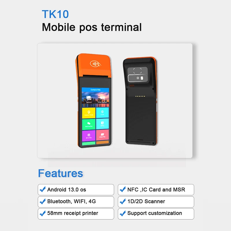 Рисунок 5 - POS-терминал, портативный 6-дюймовый Android 13