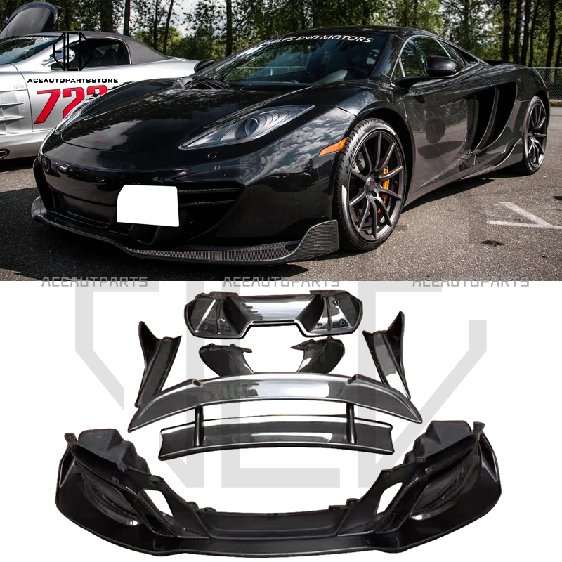 Front Lip Side Skirts Spoiler rear Lip wing Side Air Intake Body Kit For McLaren MP4 12C 650S D Style Body Kits