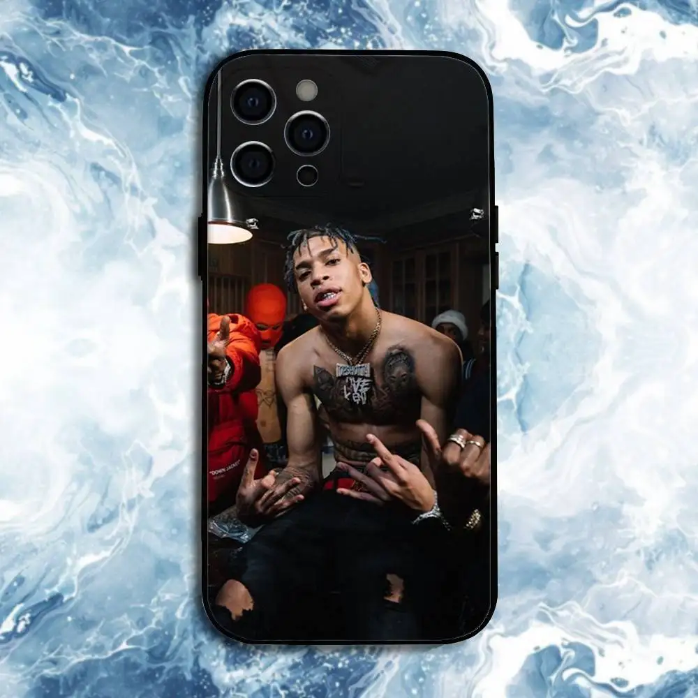 Funda de teléfono Rapper-NLE-Choppa para iPhone17,16,15,14,13,12,11 Plus,Pro Max, funda negra de silicona suave
