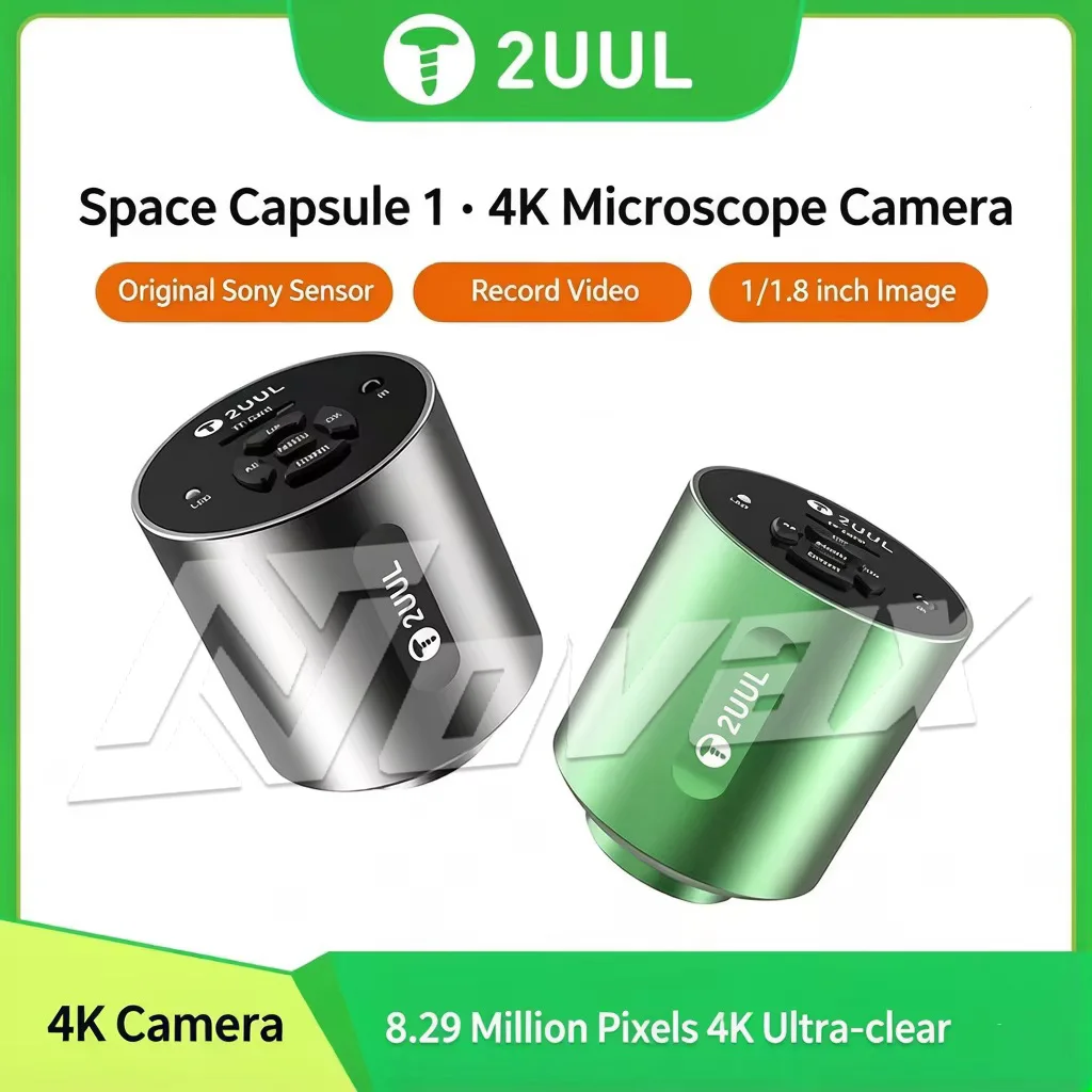 2UUL MS01 Space Camera 4K Microscope Camera Multi Microscope Adapter Mobile PCB Welding Repair HD Video Live Streaming