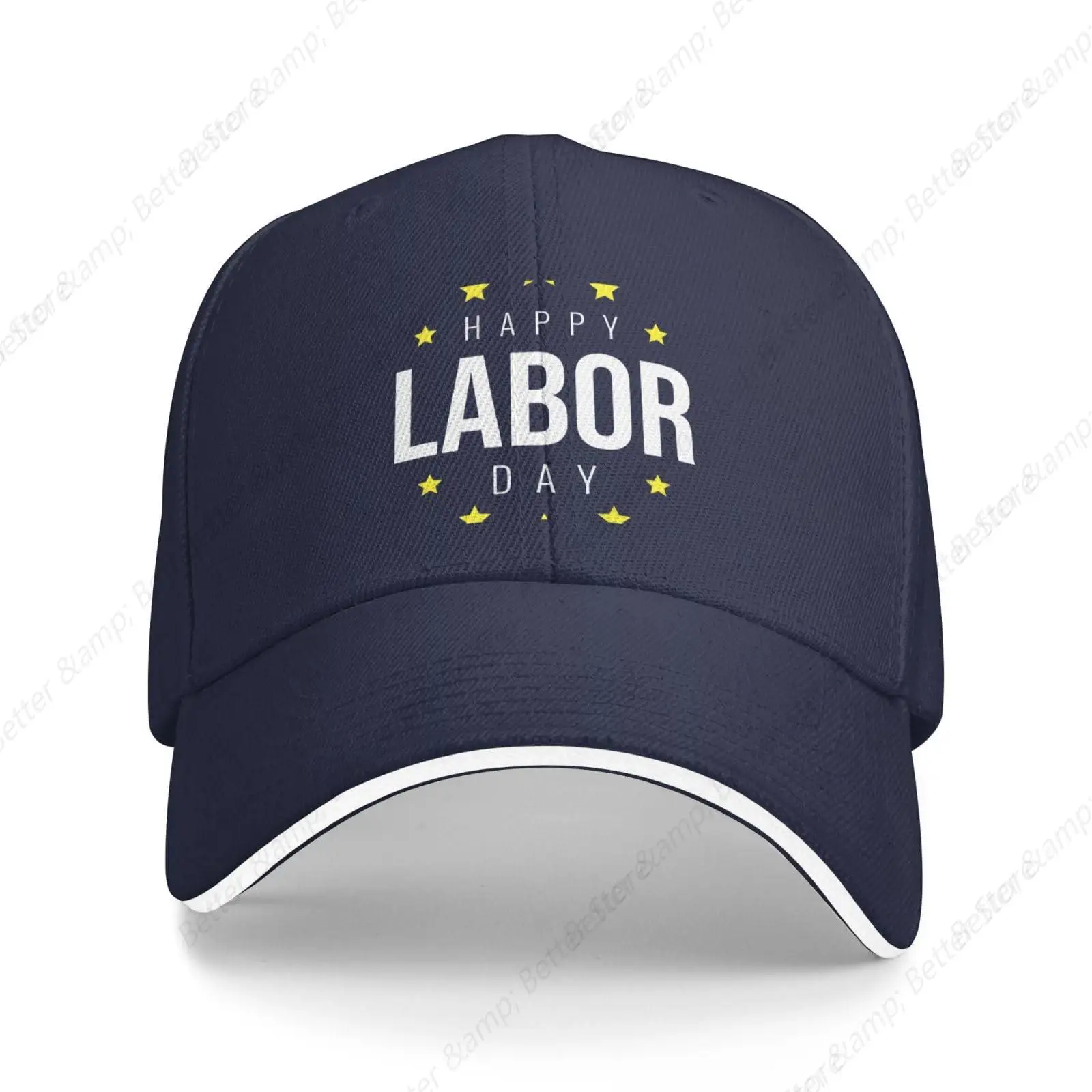 Happy Labor Day Hat Baseball Cap Sports Casquette Men Women Adjustable Leisure Dad Trucker Hat Red