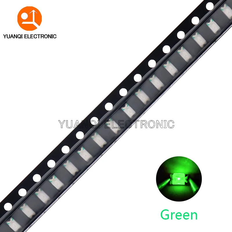 100pcs 1206 SMD LED 화이트 레드 블루 옐로우 그린 오렌지 따뜻한 화이트 핑크 퍼플 RGB 발광 다이오드