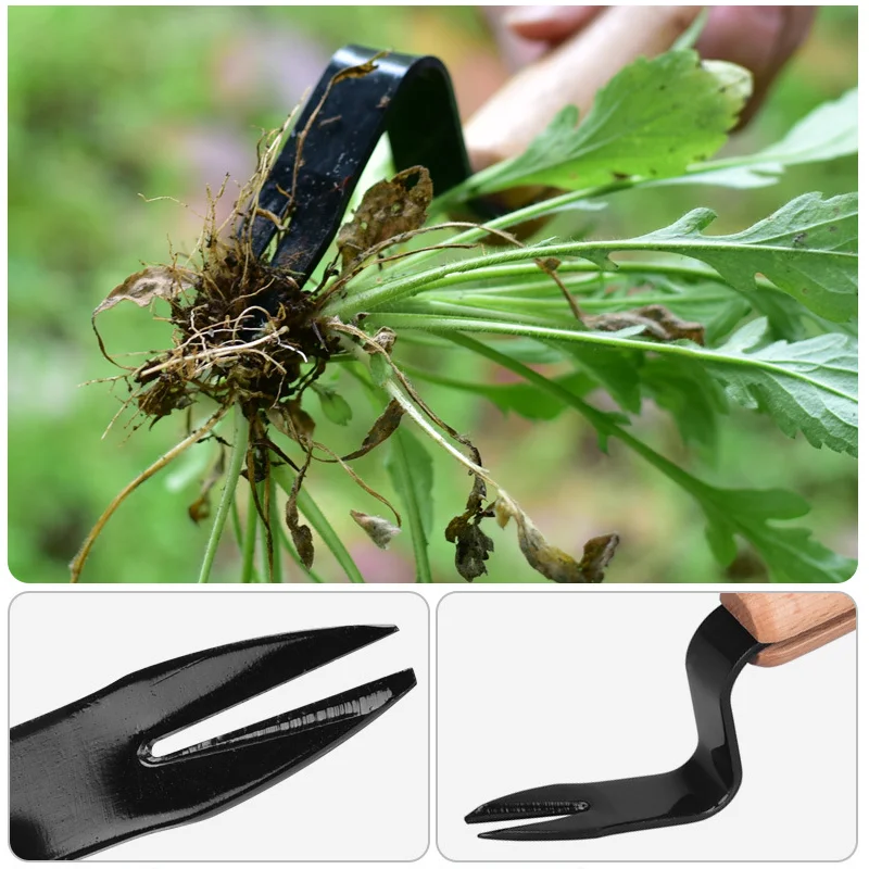 Forked Head Hand Weeder Puller Remove Weeds Shovel Garden Trimming Tools Gadgets Multifunction