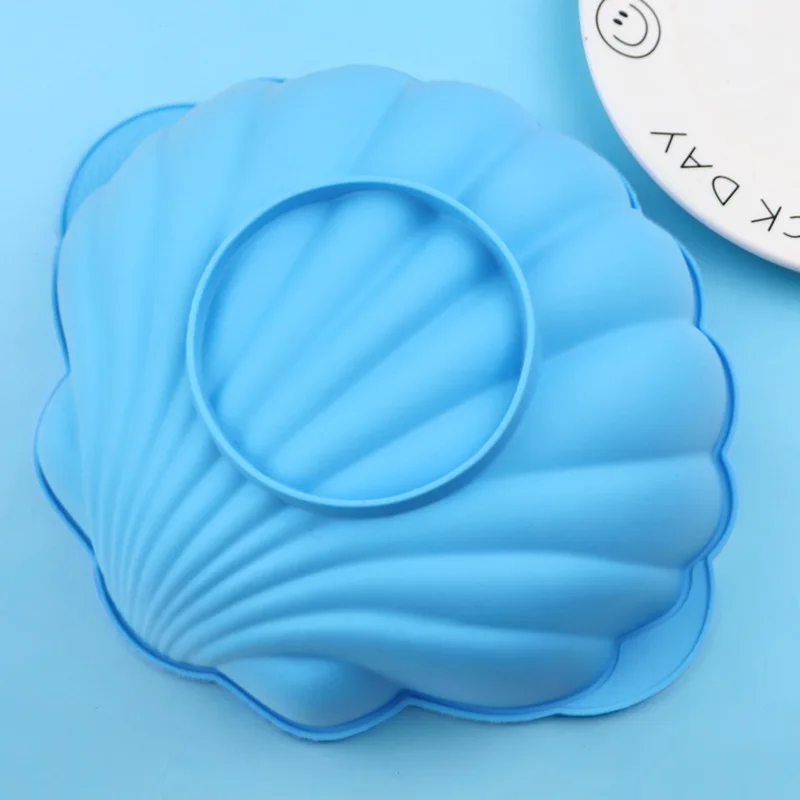 Wholesale Single Large Shell Silicone Cake Mold DIY Creative Bread Mould Ocean Series Molds 1347