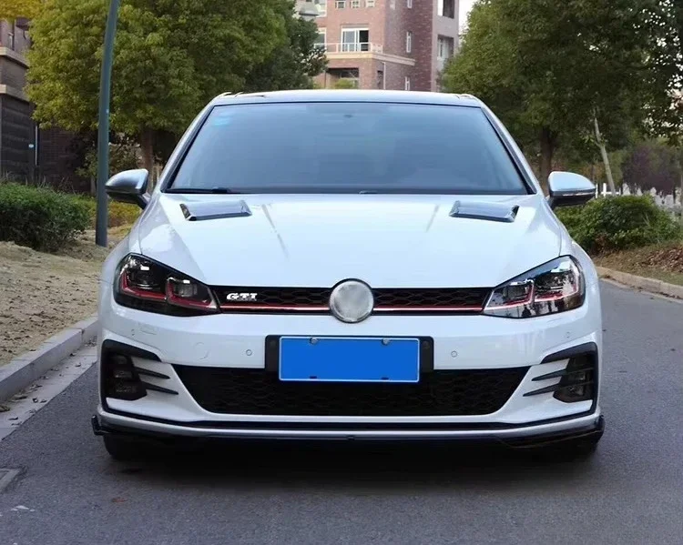 

2025 New PP Material GTI Style Front Bumper Side Skirt Rear Lip for Golf 7.5 Body Kit