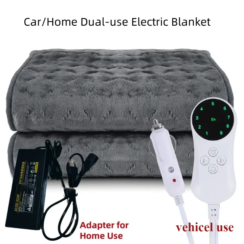 12V Car Electric Blanket Sleeper Warm Heater for Camping Trucks Off-road Vehicles Car Heated Blanket Seat Heating Pad Winter Use