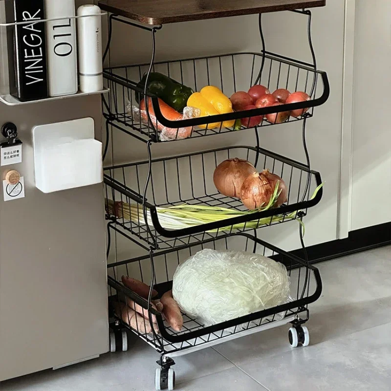 

Floor-to-Ceiling Metal Storage Rack - Multifunctional Kitchen Organizer Removable Vegetable Shelf Stand Durable Storage Solution