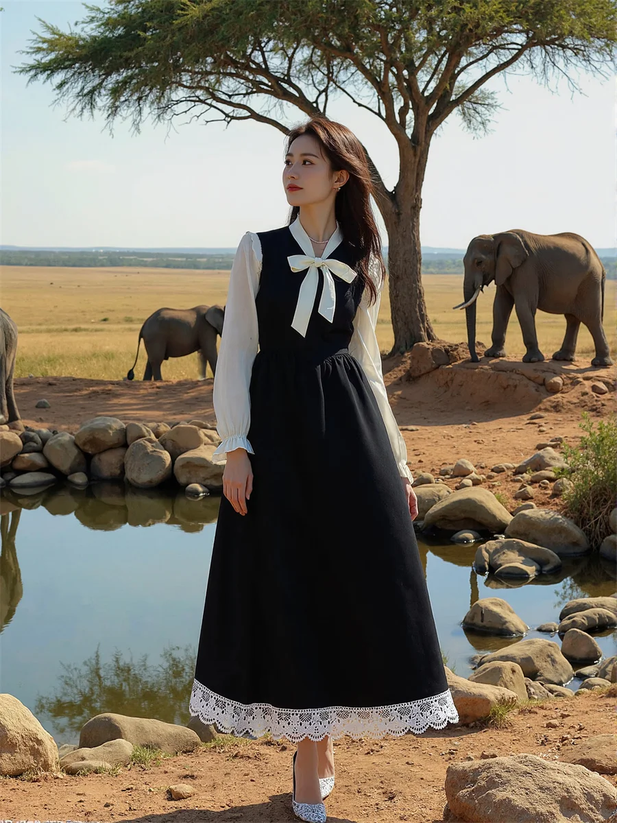 Women'S Dress Black Regular Fit Preppy Style Autumn Spring Polyester Halter Summer Flare Sleeveless Feminine Cinched Fashion