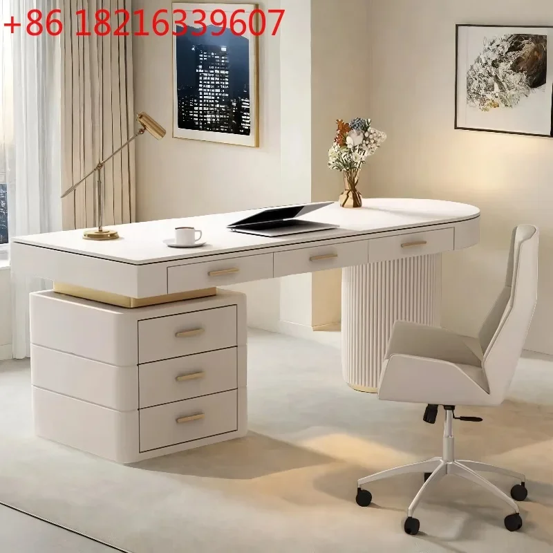 YAO Small Modern Office Desk White Nordic Computer Crafts Minimalist Office Desk Drawer Organizers Mesa Ordenador Trendy Furnitu