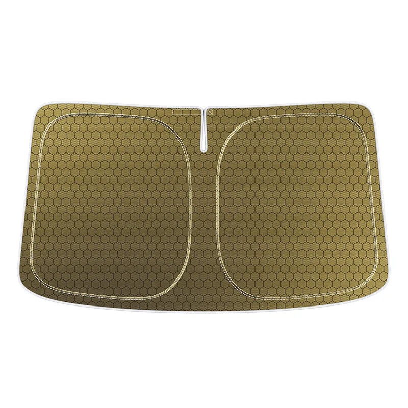 3-Layer Thick Activated Carbon Car Windshield Shade, Foldable Heat Insulation Visor