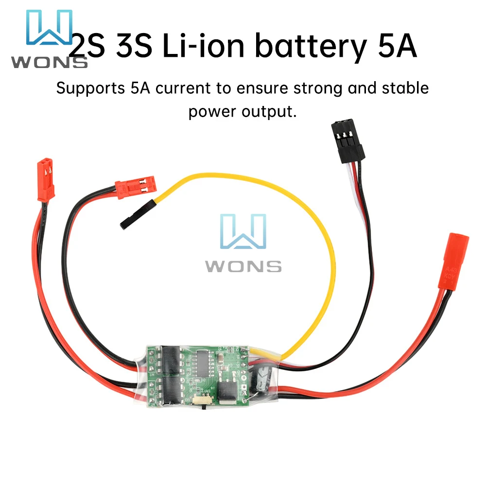

1 PC Dual Way Bidirectional Brushed Electric Speed Controller Mixed Control 2S 3S ESC 6-14V 5A for RC Tank/Speed Difference Boat