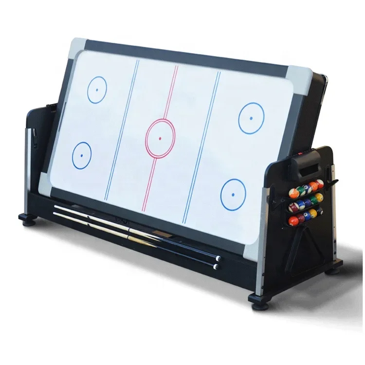 2026 Hot Sale 2 in 1 Two in One air Hockey Table With Mini Pool Snooker Billiard Table Tennis Ping-pong Indoor Sports Entertainm