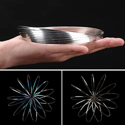 Magic Bracelet Aniti-stress Magic Funny Flow Ring Kinetic Spring Toys Stainless Steel Flow Color Rings Funny Toys For Children