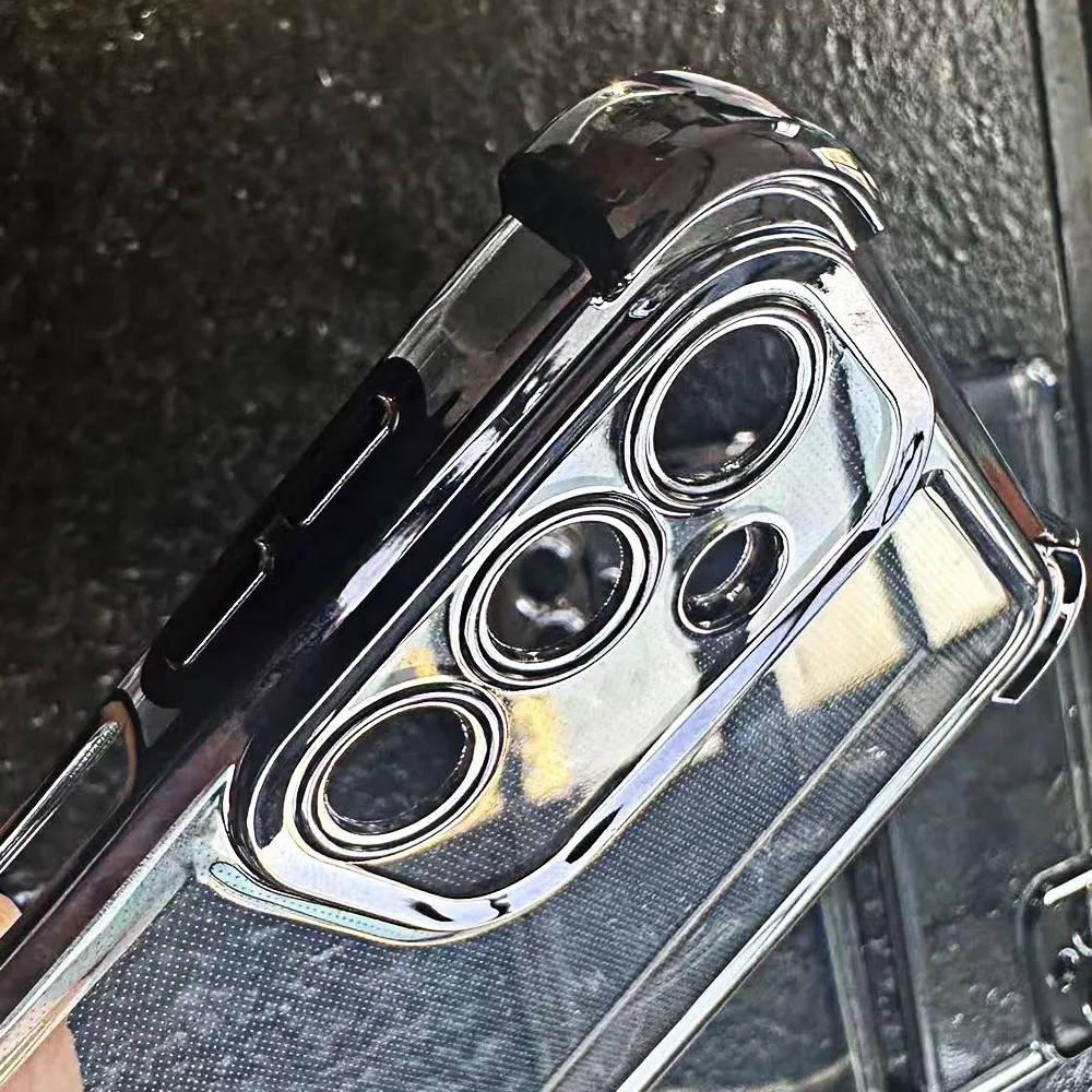 Transparent Phone Case for Samsung Galaxy A16 5G 4G A26 A06 A36 A56 5G Clera Back Cover Protective Black Camera Circle - náhled 6