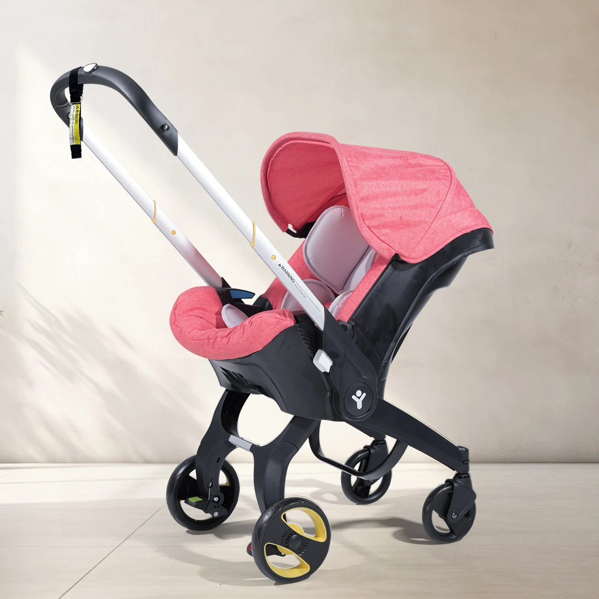 

Foldable baby stroller, portable and bidirectional, adjustable sunshade roof, metal frame - available in multiple colors