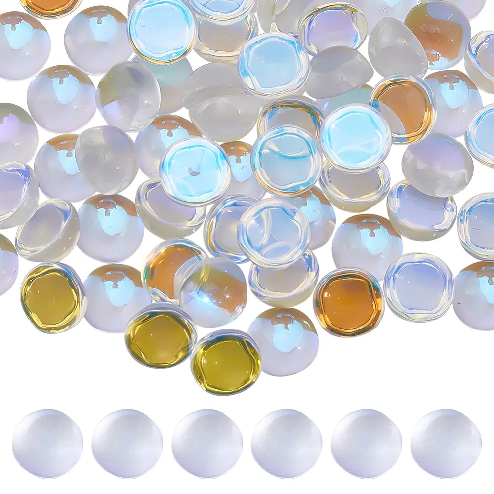 100-pecas-de-cabochoes-de-vidro-transparente-com-cor-ab-meia-esfera-cupula-transparente-ab-8x4mm