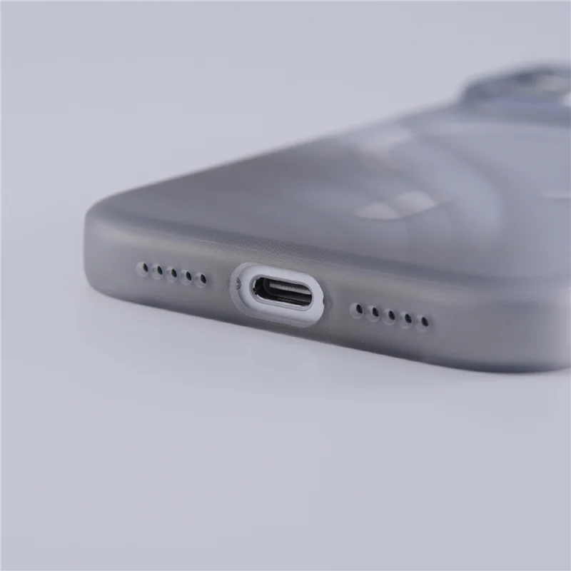 Gradient Shadow Art for Magsafe Case for iPhone 17Pro 16 17 17Pro Max Translucent Matte Magnetic Wireless Charging Phone Cover