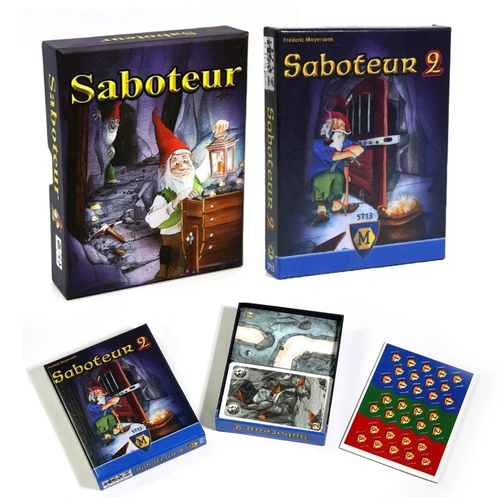 

Английская настольная игра Saboteur, карты, настольные игры, забавные вечерние игральные карточные игры для семейных развлечений, идеальный подарок на день рождения