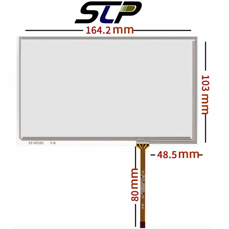 Touch Screen for Industry Resistance, Handwritten Panel, Glass Digitizer, AT070TN83 V.1, 164.2mm * 103mm, 7''Inch , New