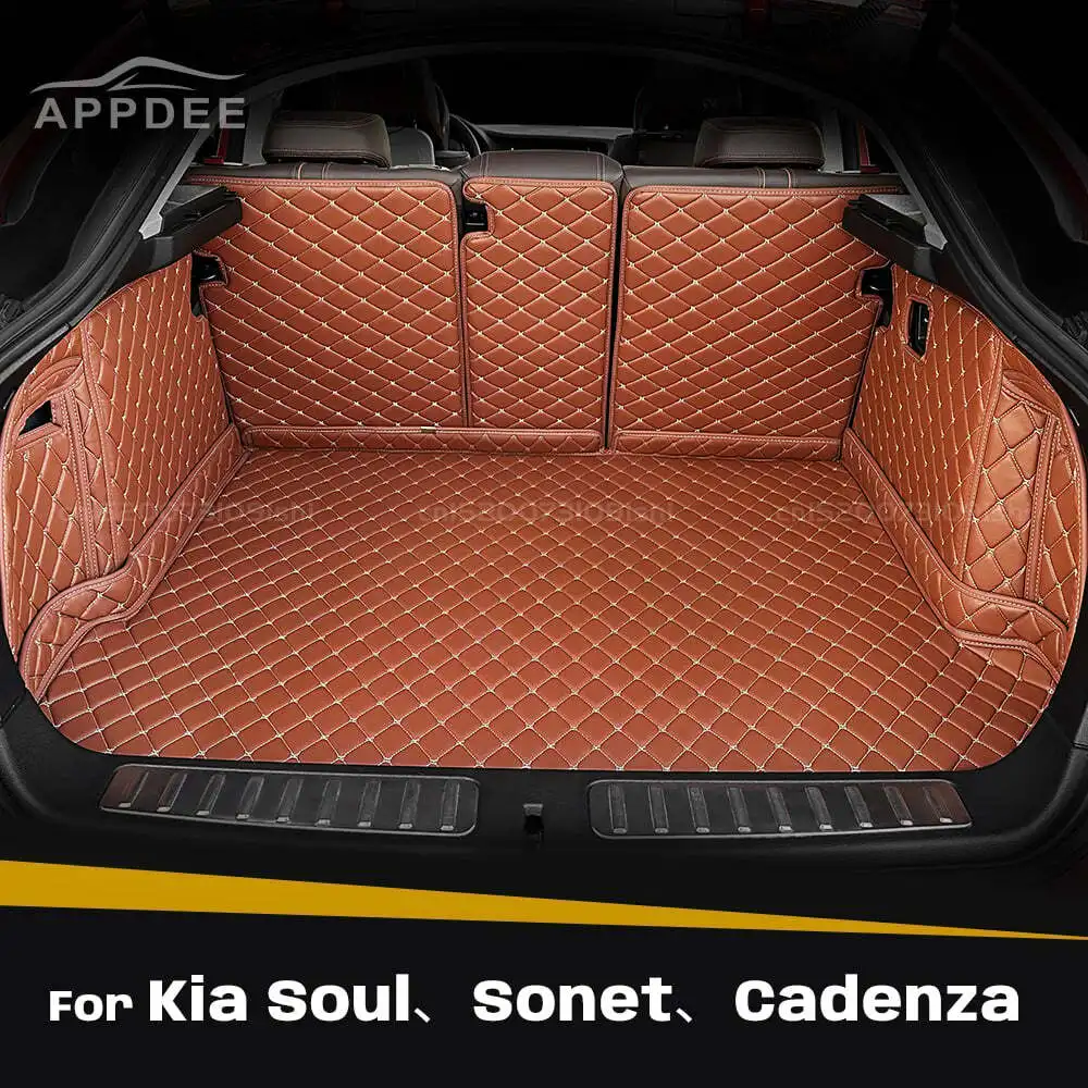 

Для Kia Soul 2010-2016 Sonet 2024 Cadenza 2011-2017 автоматический коврик для багажника с полным покрытием, автомобильный багажник, аксессуары для интерьера