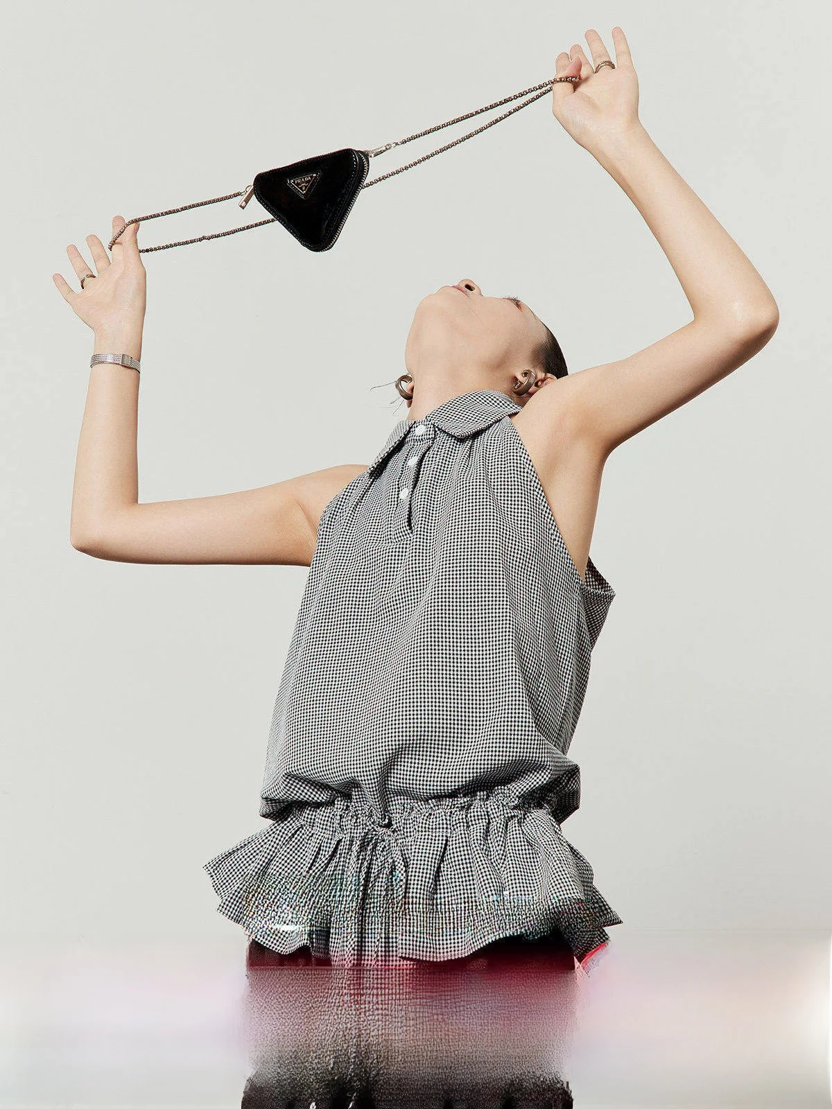 

Новинка: Женская винтажная блузка в горошек с открытыми плечами, свободного кроя, с воротником-стойкой, летняя, элегантная