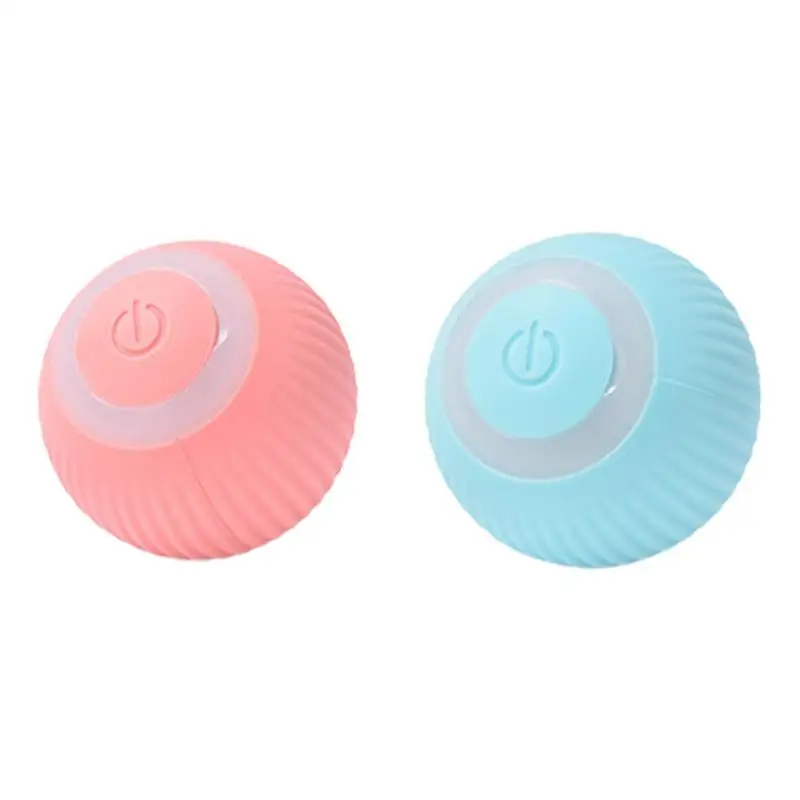 Rechargeable Cat Ball Toy Smart Automatic Rolling Kitten Toys 360 Degree Spinning Ball For Cats Usb Rechargeable Pet Toys