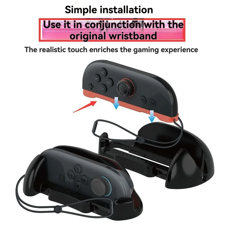 【B74A】2PCS Mouse Grip For Switch 2 Accessories Joy Con Left Right Controller Desktop Mouse Mode Holder For NS 2 Handle Stand