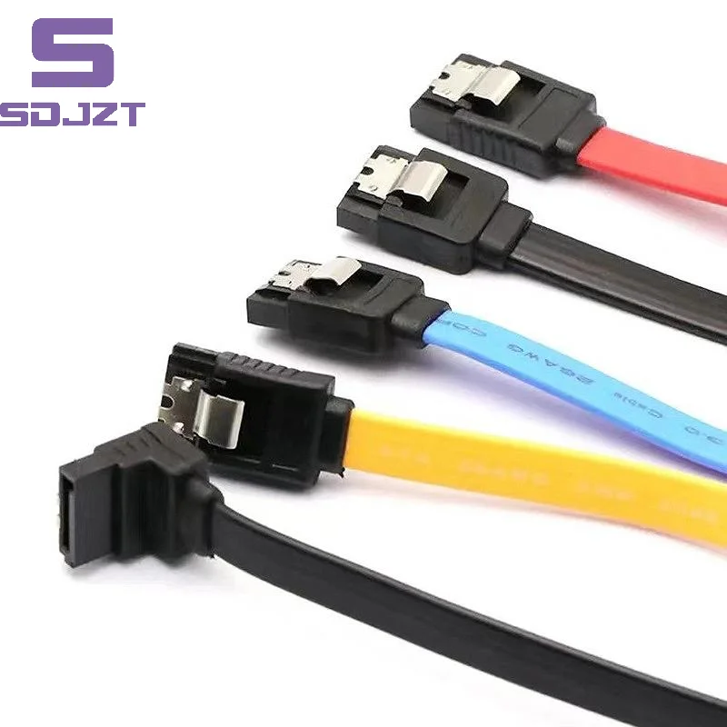 *Hot Sale.0.4m 8-Core Sata Cable 7-Pin Ssd Data Cable Elbow With Aluminum Foil Spring 6gb/S All Copper 2026