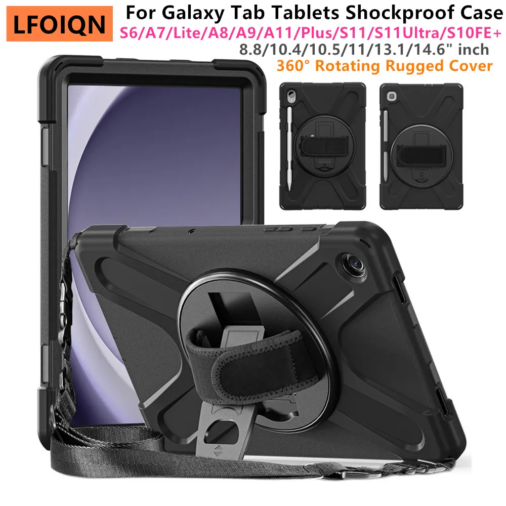 

LFOIQN Kids Case for Samsung Galaxy Tab A9 Plus 11" SM-X210 N X215 X216B X218 A9 A11 Plus S11 S11Ultra A8 Stand Shockproof Cover