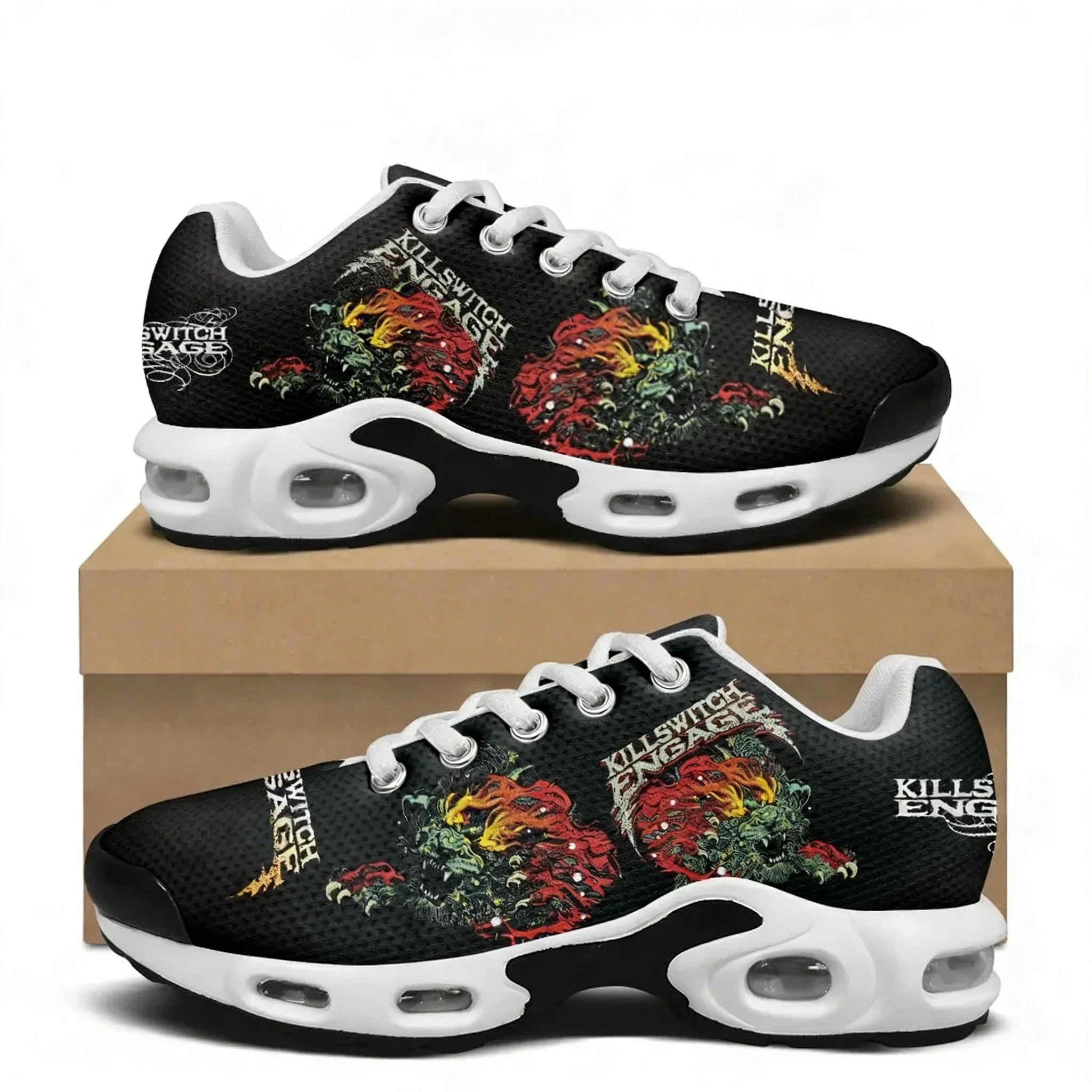 Killswitch Engage Air Cushion Sneakers Mens Womens Sports Shoes Lightweight Hiking Mountain Climbing Casual Shoes Custom Shoes