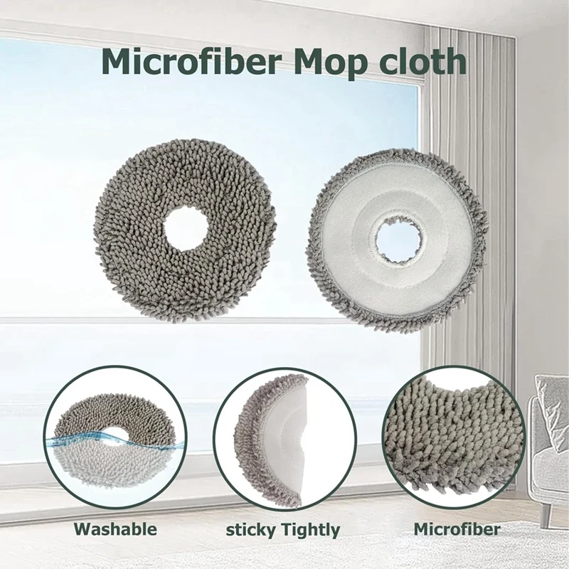 Robô Aspirador Acessórios de Substituição, Escova Lateral Principal, Filtro Hepa, Mop Pano para Dreame L10S Ultra
