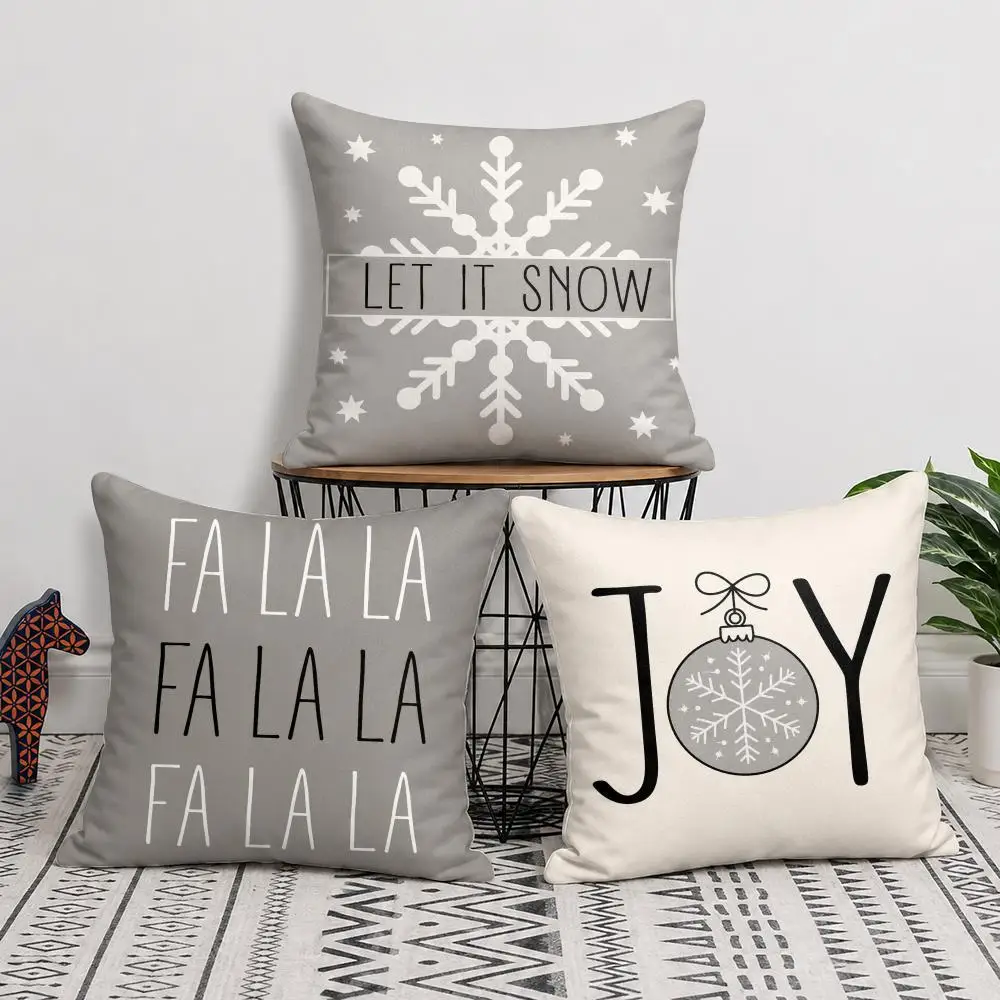 Nordic Holiday Style Cushion Cover Soft Short Plush Pillow Cover Smooth Cozy Texture Cushion Case Home Decor