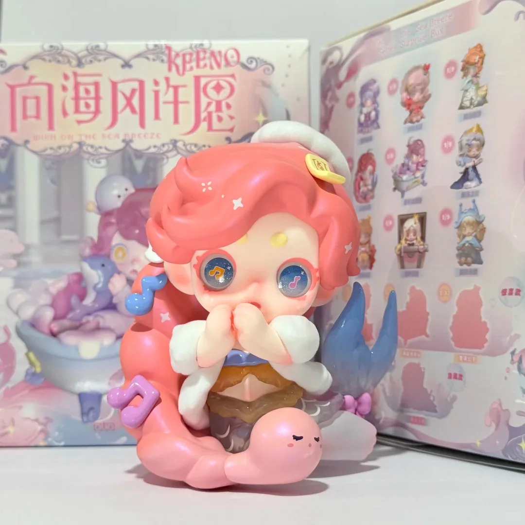 Authentic Keeno V3 Sea Breeze Wishing Series Blind Box Trendy Mystery Box Desktop Ornament Collection Girl Surprise Gift