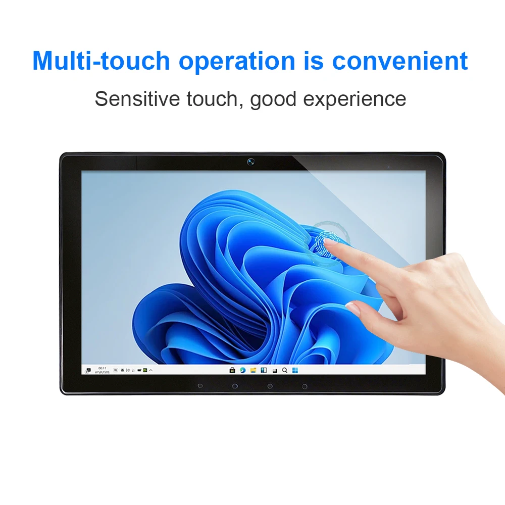 15.6 Inch Embedded Industrial Touch Monitor PCAP Touch Screen Display With Integrated Camera and Anti Glare for HMI Kiosk