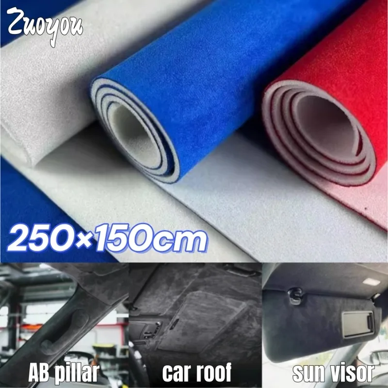

Foam Backed Car Headliner Suede Fabric Suede Wrap Material for Auto Interior Ceiling Interior Modification Car Roof Lining Cloth