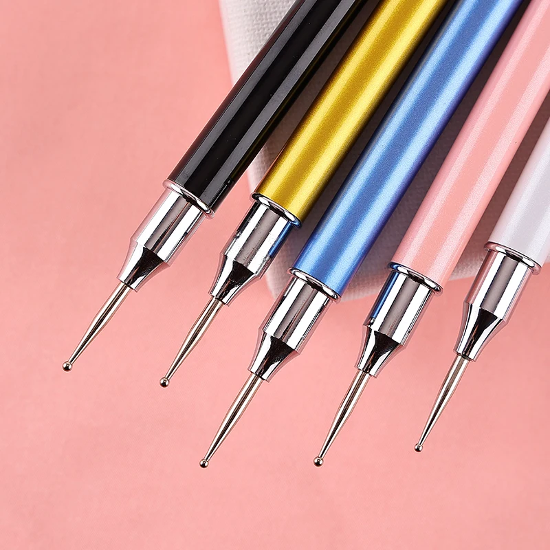 Sweet-Z 1 PCS Simples Cabeça Dupla Caneta Broca Ferramenta de Pintura Diamante Colorido Pick Up Acrílico Prego Pedras Pintura Acessórios