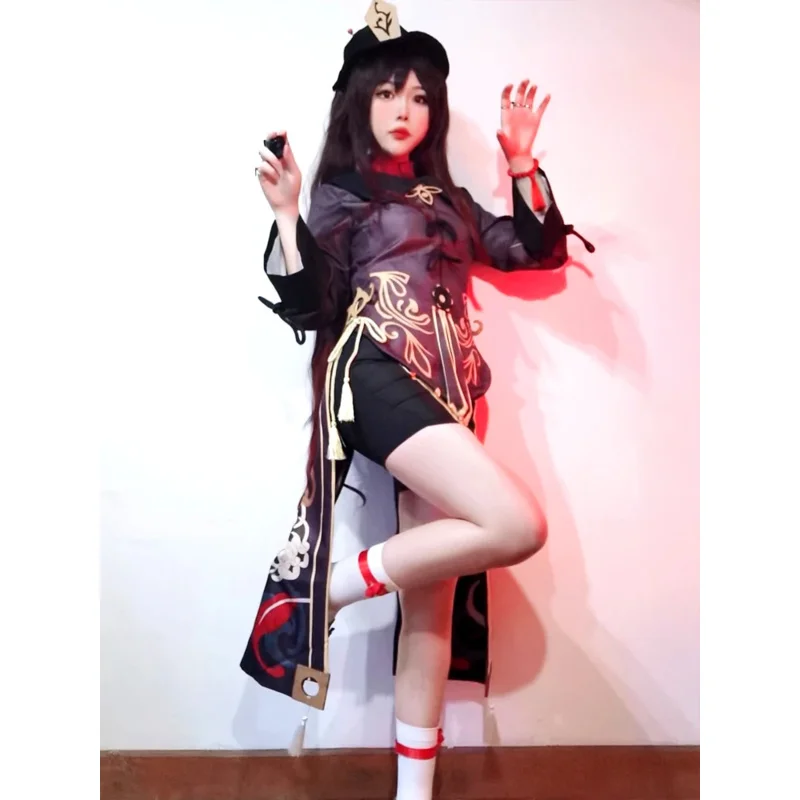 Hutao Cosplay Genshin Costume Impact Uniform Chinese Style Halloween Costumes for Women Game Hu Tao