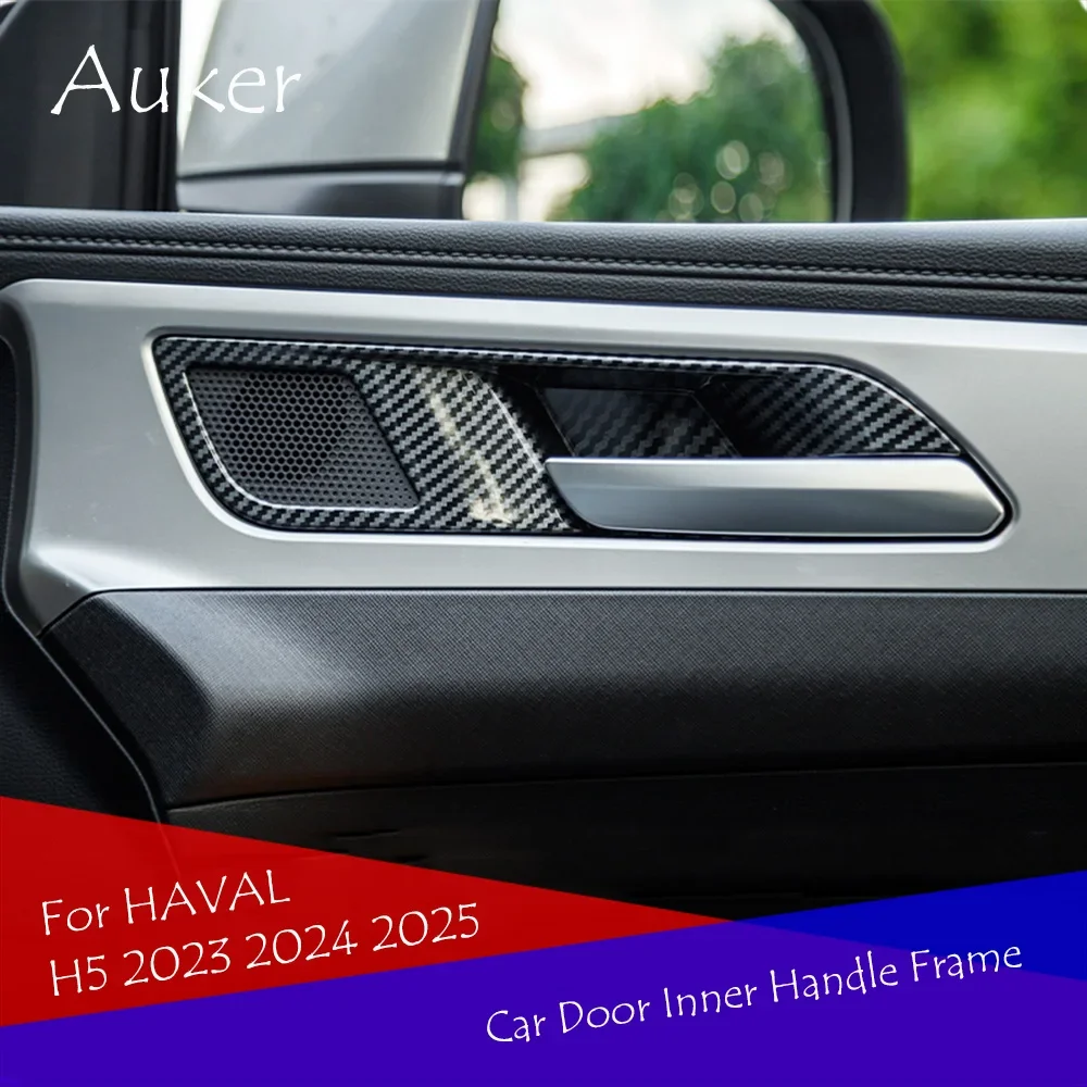 ABS Auto Inner Door Bowl Sticker interior moulding Covers For Haval H5 2023 2024 2025 accessories